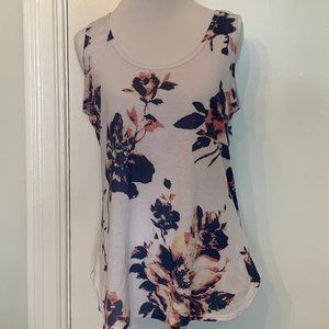 Barcode clothing floral cotton tank
